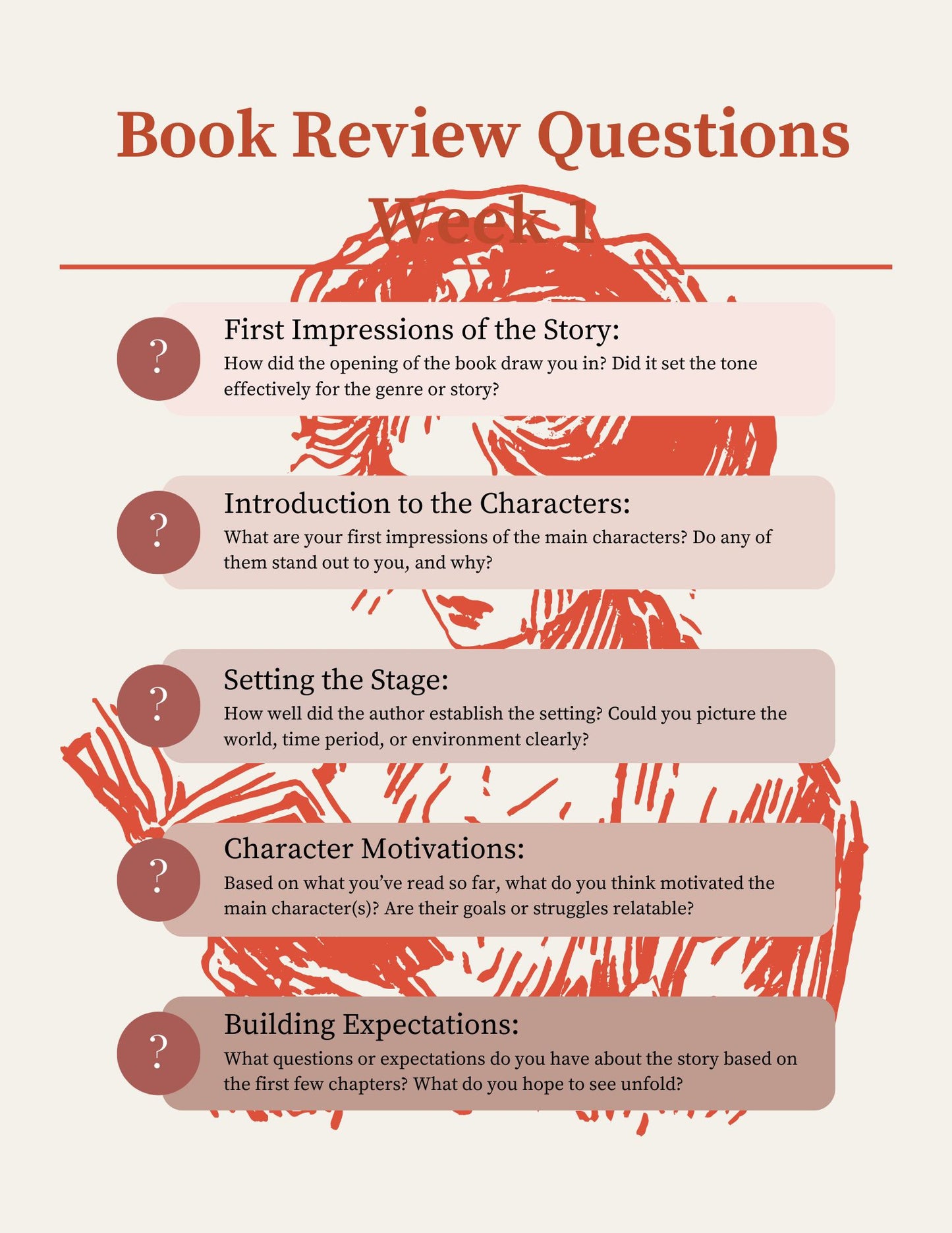 Book Club Discussion Starter Kit