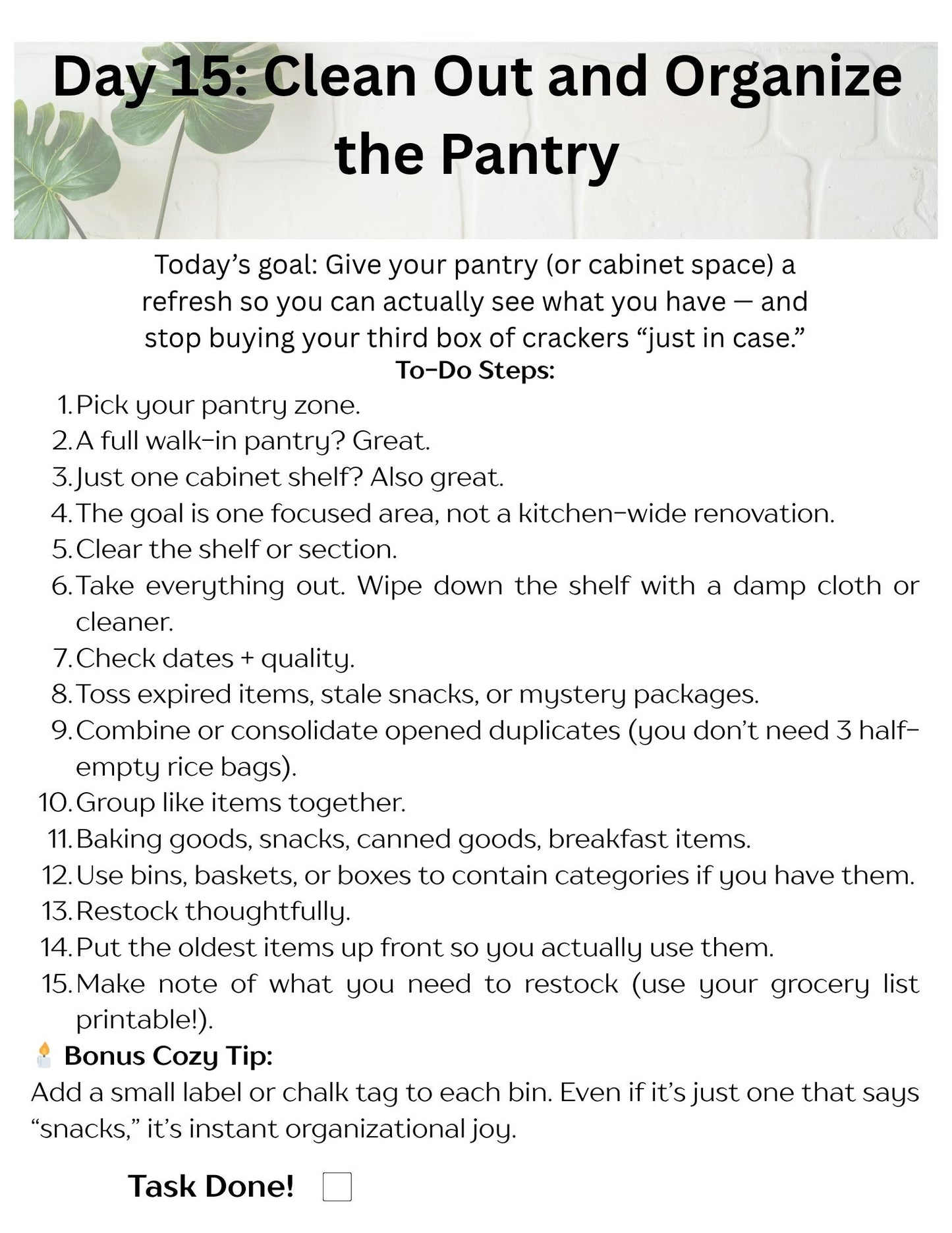 The Cozy Home Challenge — 21 Days to a Cleaner, Calmer Home